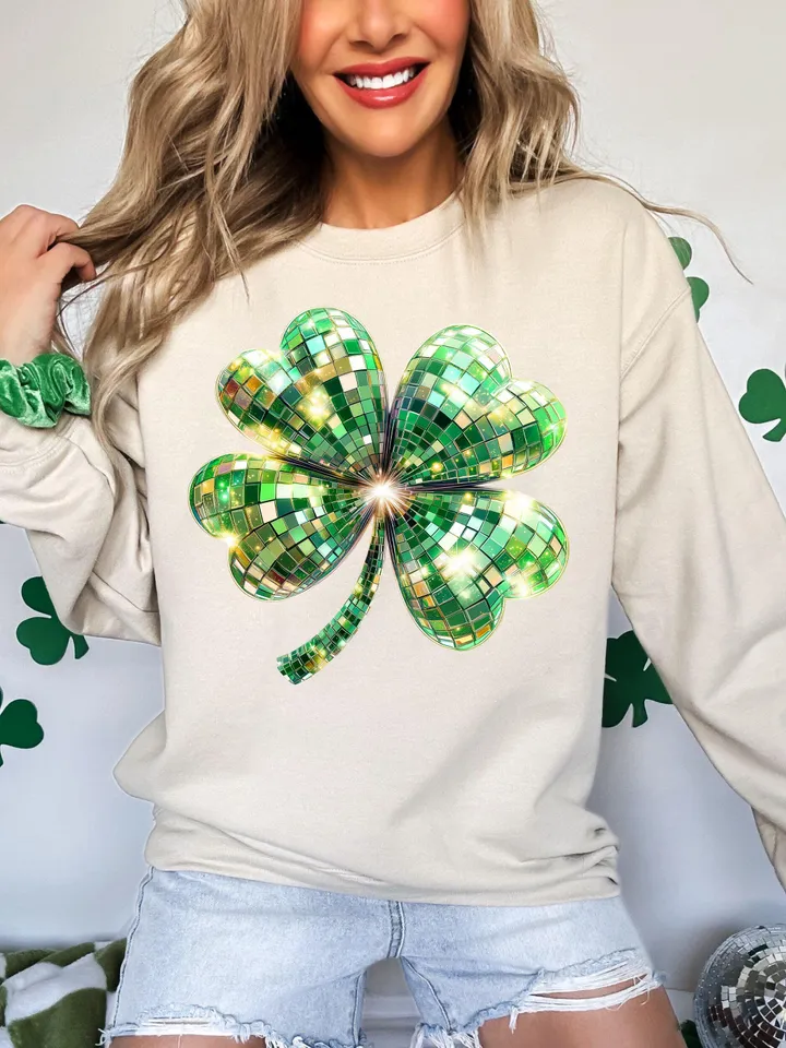 St. Patrick’s Day Clover png, St Patricks Coquette PNG, Coquette PNG, Glitter Faux Disco png, St Patrick's Day png, Shiny Irish, Shamrock