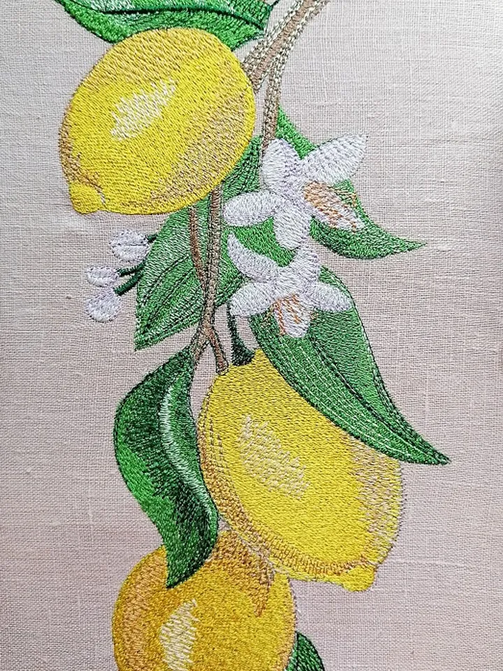 Lemon 4 8x14 Embroidery Design DIGITAL EMBROIDERY