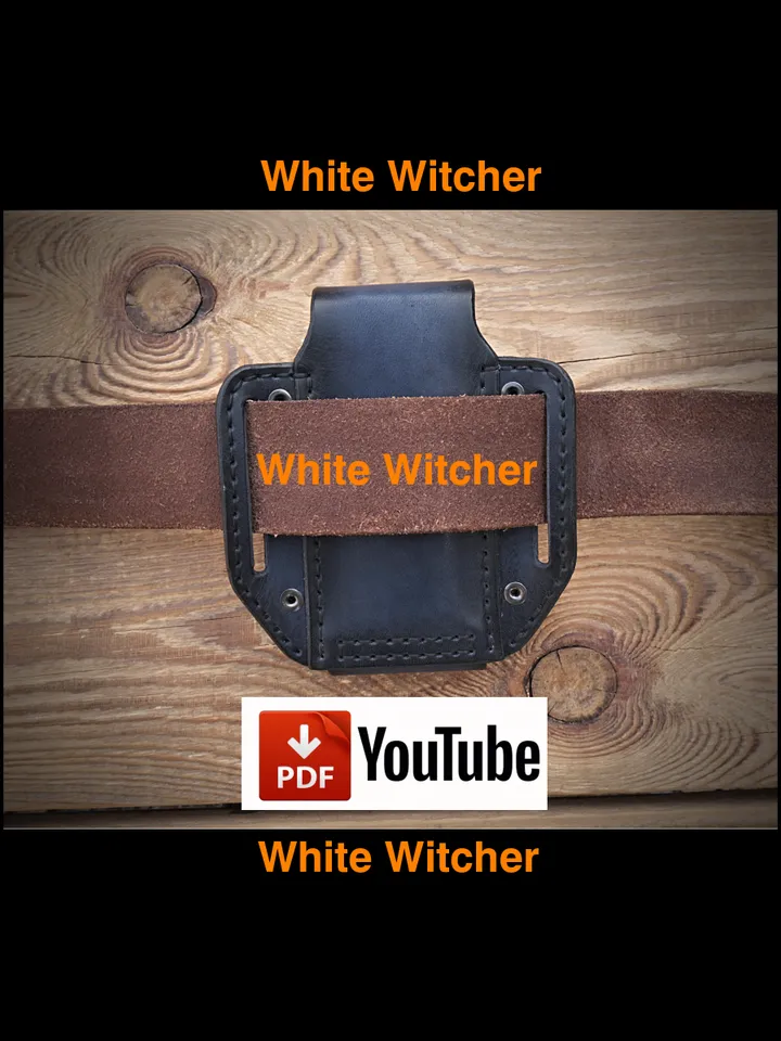 leather pattern to make - EDC multitool-leatherman belt pouch.EDC11