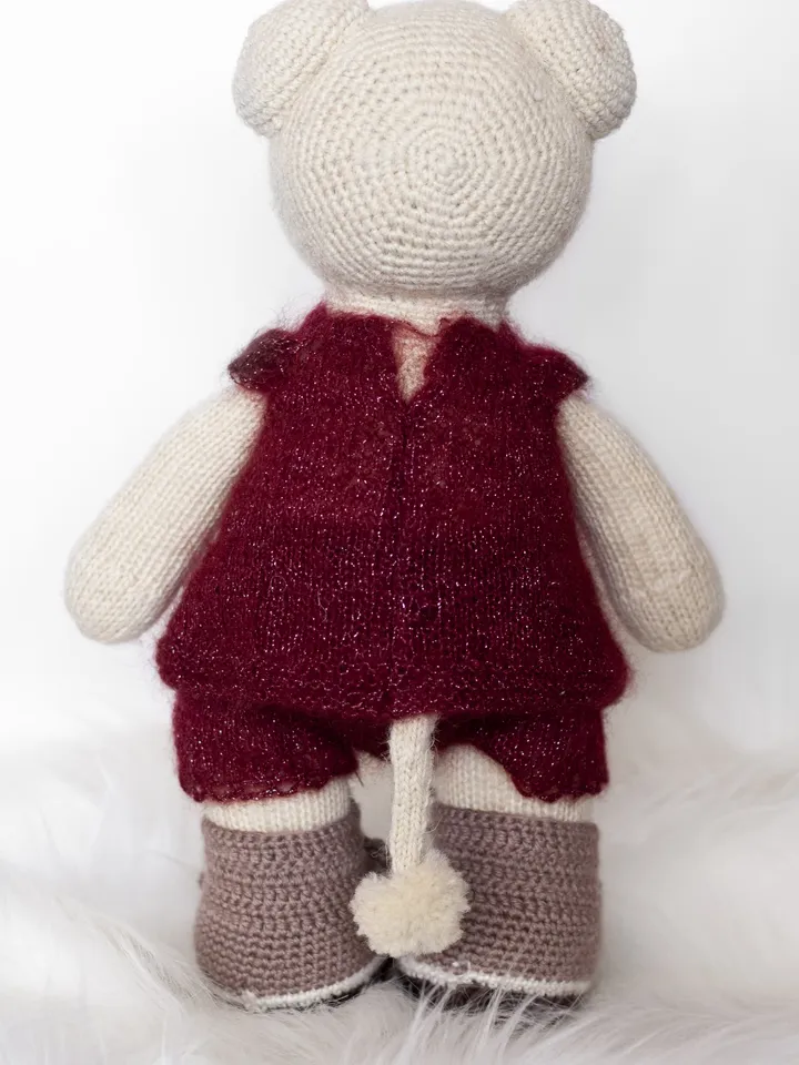 Amigurumi Lion, Doll clothes, Crochet animal lion, Handmade stuffed toy, Mohair toy, Wool babys toy, Organic toy