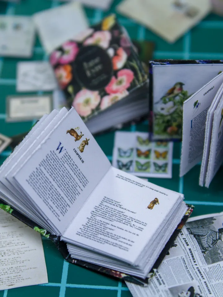 TEMPLATE 3 miniature books for dollhouse decoration part 1