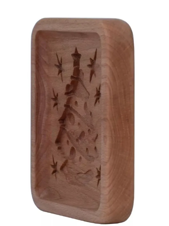 Christmas Embossed cookie mold, cookie cutter, wooden mold, Wooden stamp stamp for gingerbread cookies springerle stamp