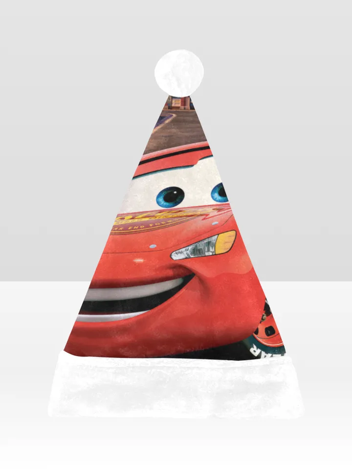 Lightning McQueen Santa Hat