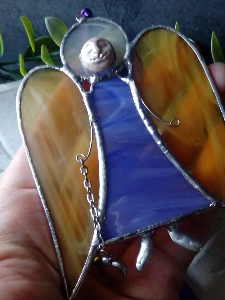 Christmas decorations, Angel suncatcher, New year tree toy, Hygge christmas, Handmade angels