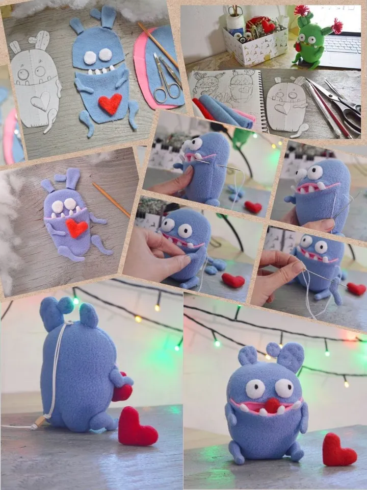 Fleece Plush Cactus PDF Pattern β Soft Toy with Heart & Spikes