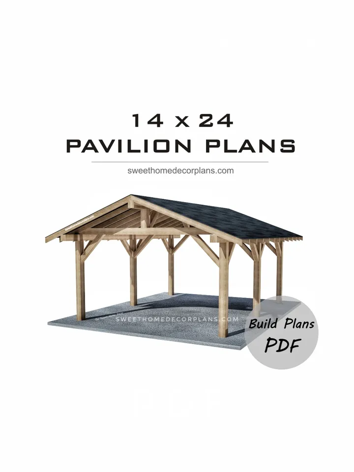 Diy 14 x 24 gable pavilion plans pdf. Carport pdf plans. Wooden outdoor pavilion gazebo plans pdf. Diy backyard pergola plans for outdoor