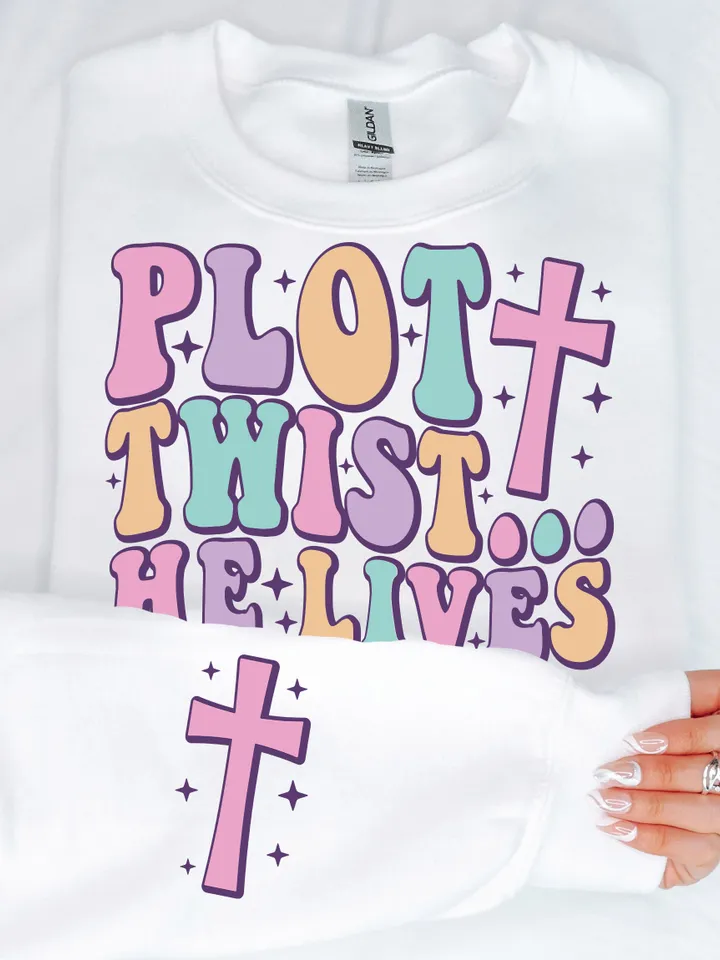Plot Twist He Lives SVG | Plot Twist He Lives PNG | He is Risen Svg | He is Risen Png | Retro Easter Svg | Retro Easter Png | Cute Easter