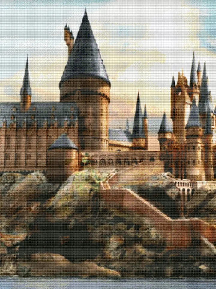 Hogwarts Cross Stitch Pattern, Harry Potter Cross Stitch Instant PDF Chart
