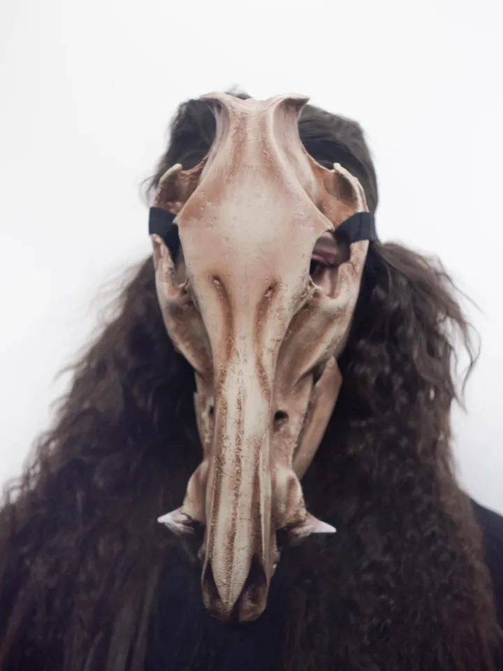 Boar Skull Mask | animal skull mask | Viking skull Mask | resin skull mask | cosplay face mask | halloween scary mask | creepy mask