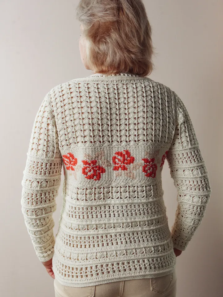 Women's Pullover Sweater Sabrina Crochet Pattern