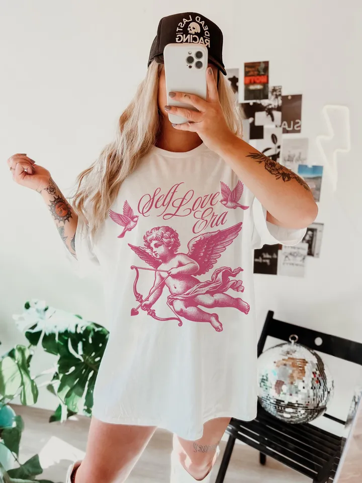 Self Love Era png, Retro valentines png, old school vday png,valentines day shirt,Groovy valentines,Trendy png,Vday sublimation