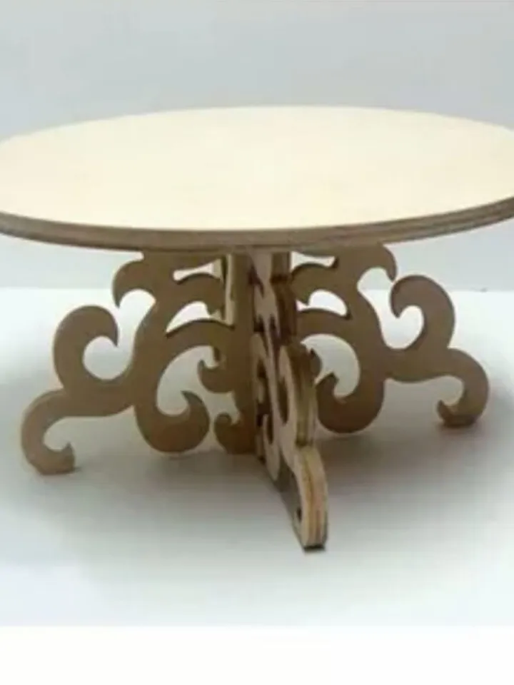 Digital Template Cnc Router Files Cnc Cake Stand Files for Wood Laser Cut Pattern