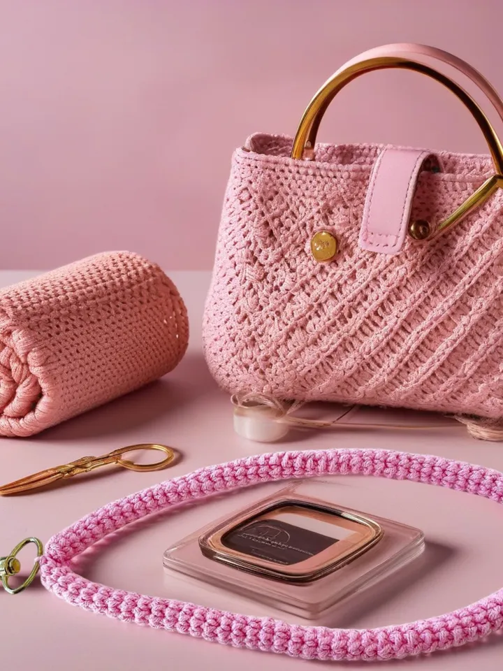 Crochet Cord For Wallet Handle Pattern PDF - Simple Crochet Bag Strap Design - Beginner Bag Cord Tutorial For Your Handmade Diy Project