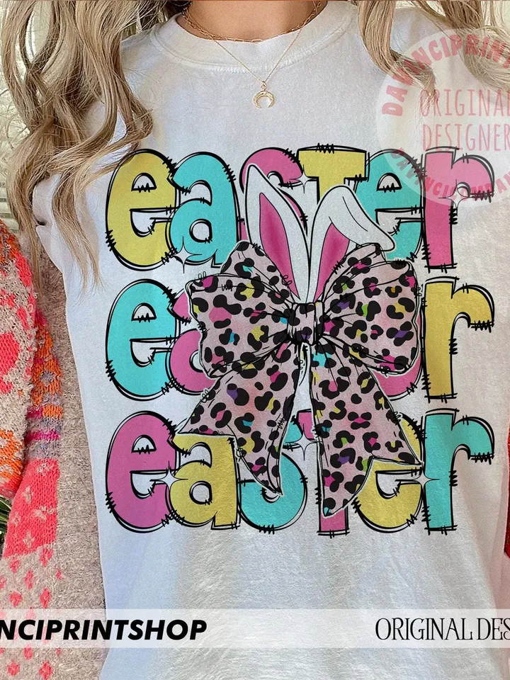 Easter png, Easter Bunny Coquette Png, Happy Easter png, Easter Coquette Png, Bunny Ears png, Easter Shirt png, Easter Bunny png, Girl png