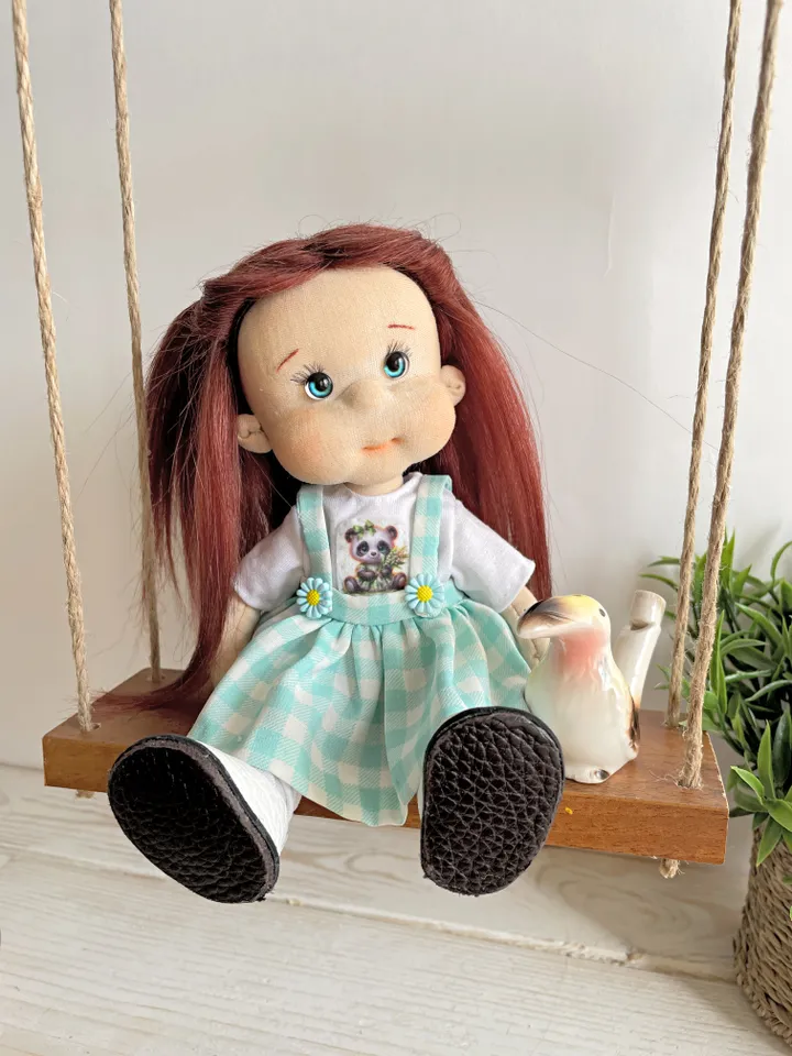 Art Doll Waldorf Doll Inspiration Handmade Textile Doll Birthday Gift for Girl