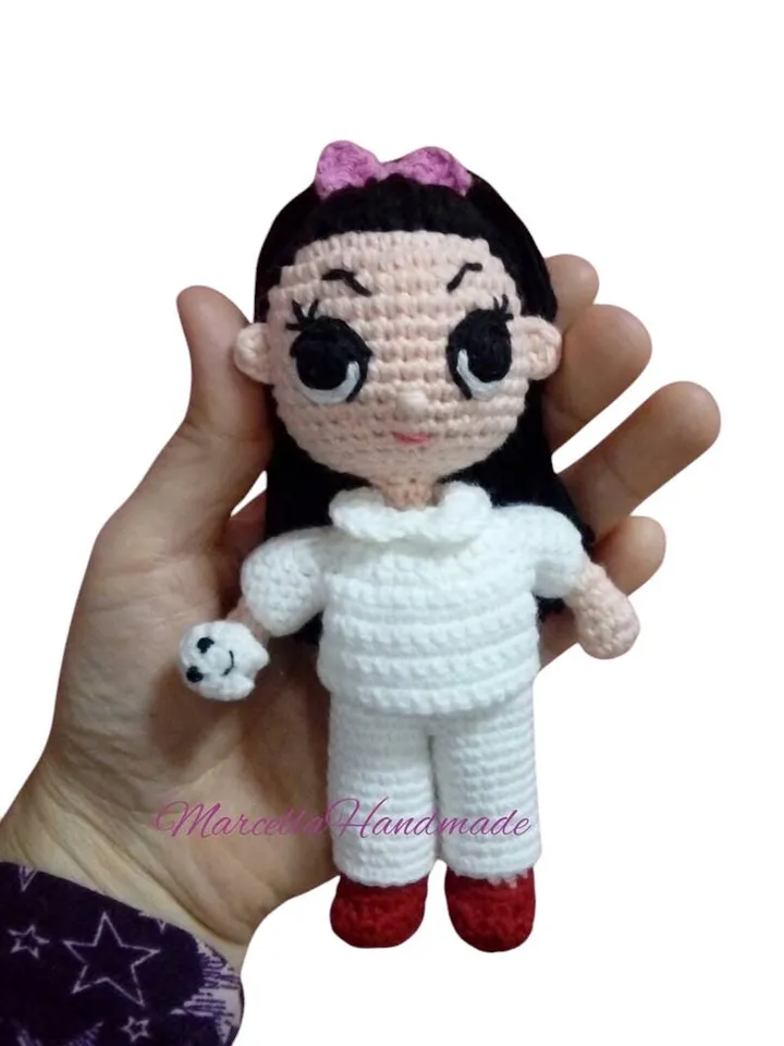 Mini Dentist Amigurumi โ 15 cm Crochet Professional Doll โ Handmade Tooth Plush โ Dentist Gift โ Odontology Decor โ Embroidered Eyes