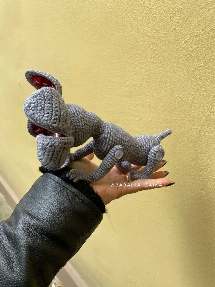PDF Crochet Demodog Pattern, Amigurumi Demogorgon, Crochet Halloween Pattern, Amigurumi Dragon, Stranger Things, Crochet animal