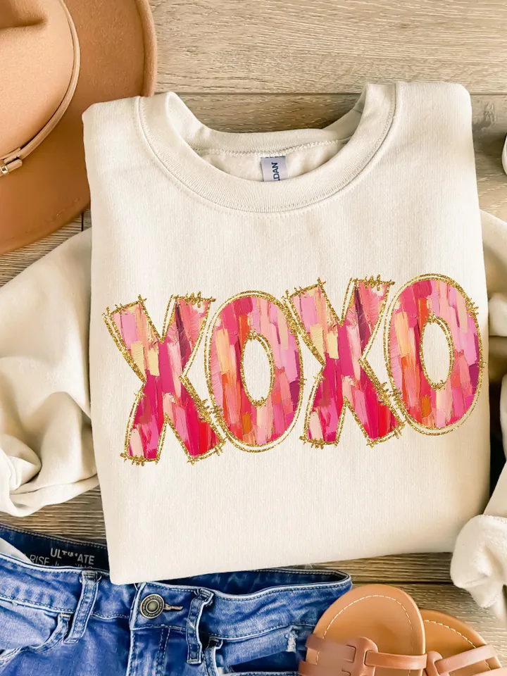 XOXO Valentine Day Heart Brushstroke png, Valentine png, Valentines day Png, xoxo png, valentine png designs, Coquette Valentine Png