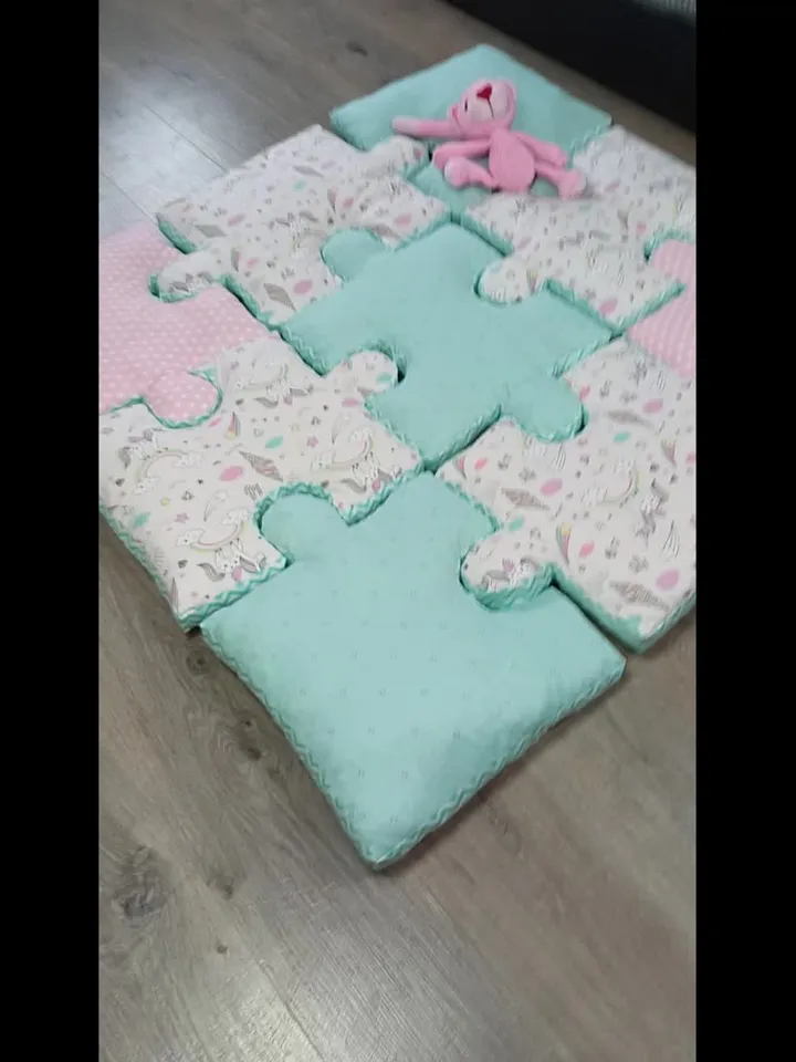 Sewing pattern puzzle mat, sewing puzzles, quilt puzzle floor mats