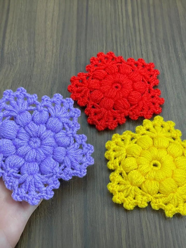 Crochet Rosette Flower Lace Motif Pattern PDF, Vintage-Inspired Floral Tutorial, DIY Coaster, Appliqué, or Home Decor