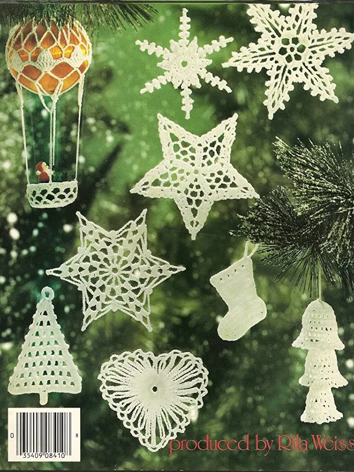 Christmas Ornaments & Snowflakes Vintage Crochet Pattern PDF