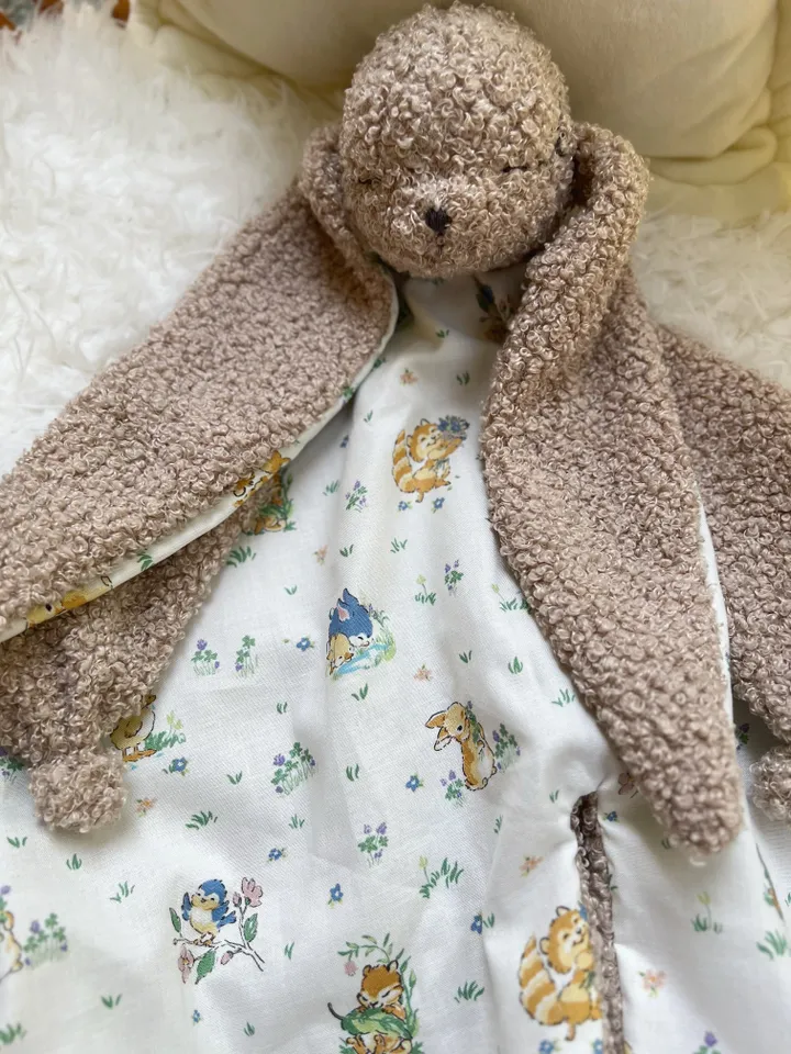 Baby comforter bunny, Doudou rabbit, Baby lovey bunny