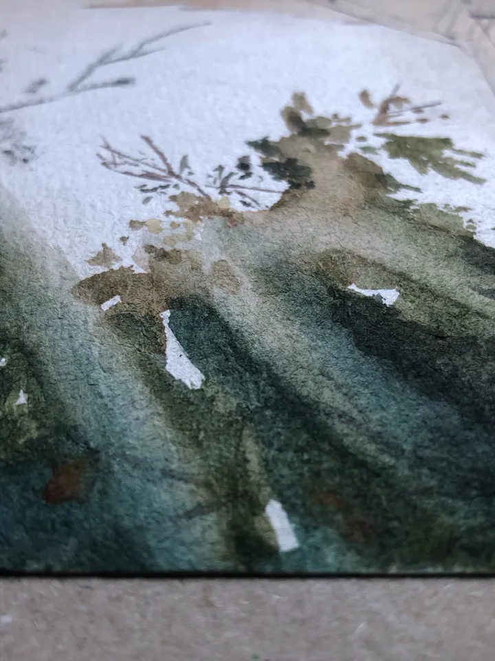 Мorning in the city original watercolour painting wall art hand painted