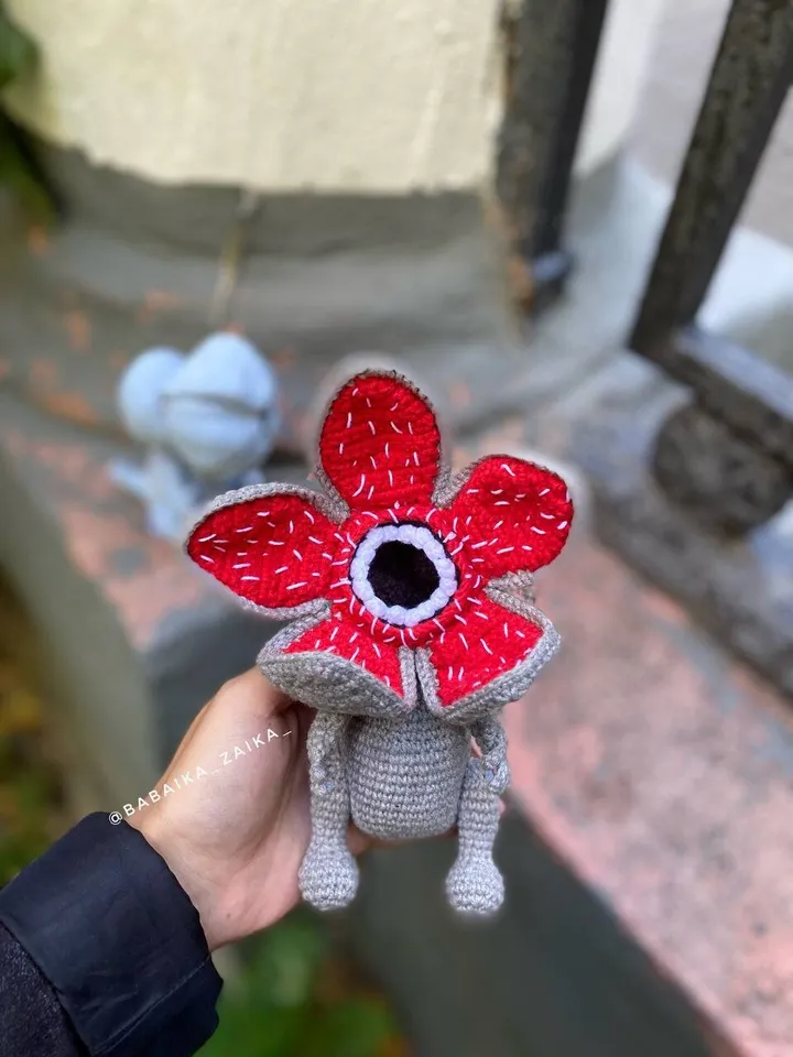 PDF Crochet Demogorgon Pattern, Amigurumi Demogorgon, Crochet Halloween Pattern, Amigurumi Dragon, Stranger Things, Crochet animal