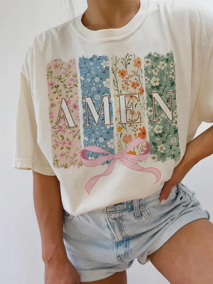 Amen Coquette Bow PNG, Christian Easter PNG, Amen Varsity Png, Floral Spring Png, Jesus Easter Png, Bible Verse Png, Happy Easter Png