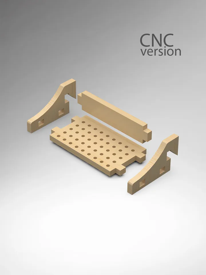 Bits Holder Rack Plans (PDF, SVG) for Workshop – DIY French Cleat Storage System