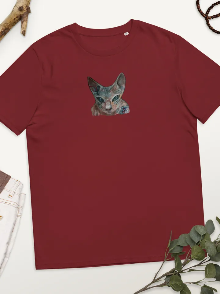 Your cat Unisex organic cotton t-shirt made with my original design,cat lovers gifts