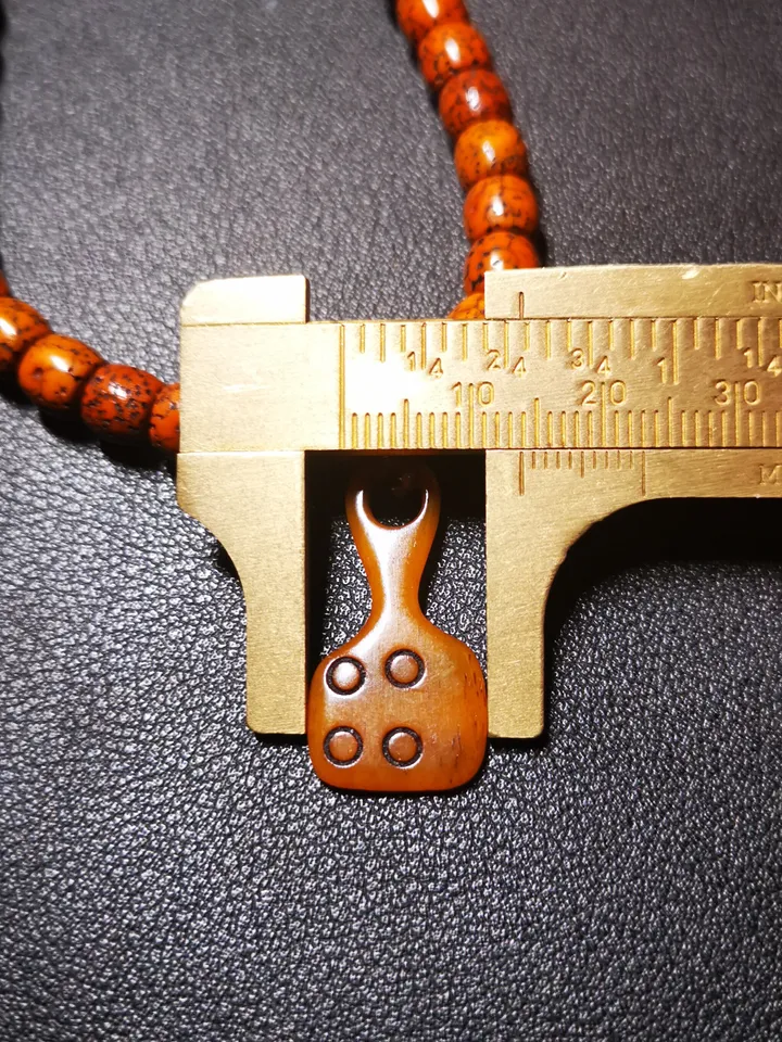 Yak Bone Carved Mantra Dot Mala Pendant,Bead Counter Clip, Prayer Bead Accessories,Gandhanra Tibetan Amulet