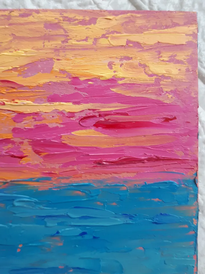 Symphony of Colors, Seascape Sunset Painting