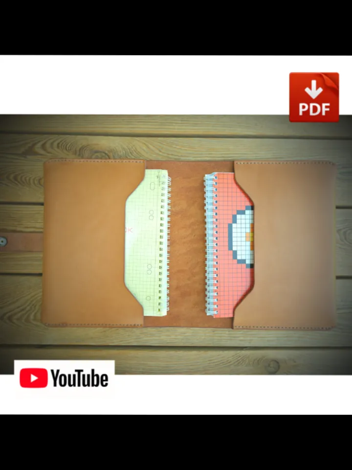 Leather pattern - to make a leather Folder. F-3