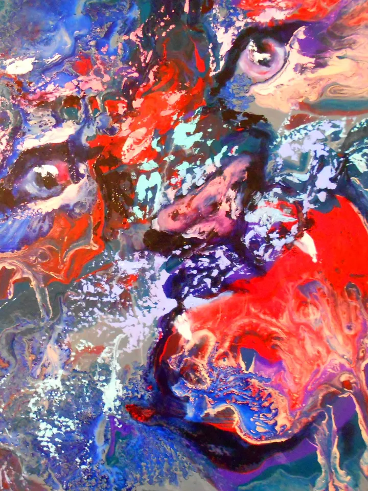 Animal Bright Oil Painting Abstraction Art Original Tiger Beast Artist Svinar Oksana