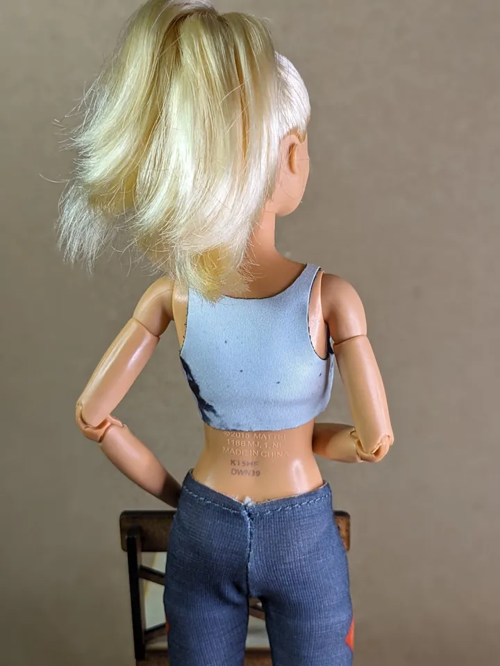 Gray top & leggins for 1/6 scale fashion female dolls