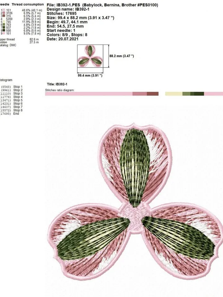 Alstroemeria FSL machine embroidery design FSL brooch embroidery pattern Floral motif Flower FSL Free standing lace Brooch