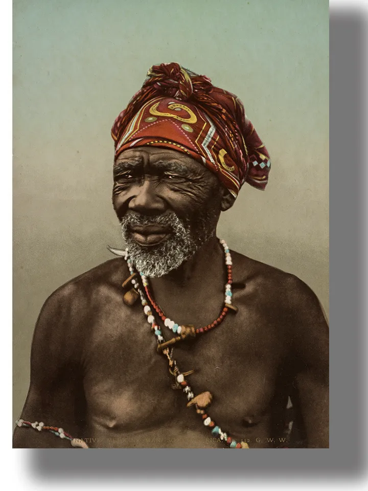 Native medicine man from South Africa.