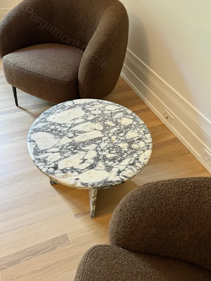 Calacatta Viola Marble Coffee Table handmade from real marble and fast shipping You can choose the sheet