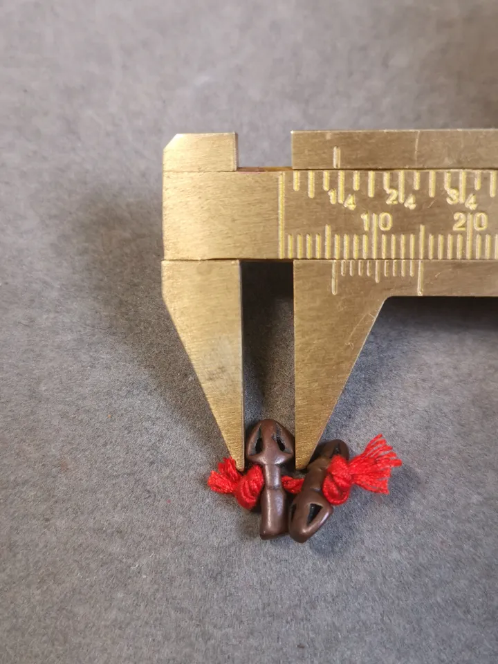 Gandhanra Handmade Tibetan Amulet Pendant,Mini Vajra and Dorje Bell, Mala Marker Bead Accessories, Made of Brass