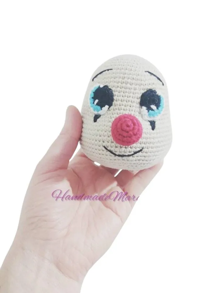 Multicolored Clown Crochet Doll โ 38 cm Handmade Amigurumi โ Neon Hair & Pigtails โ Colorful Gift โ Fun Collectible โ Soft Toy