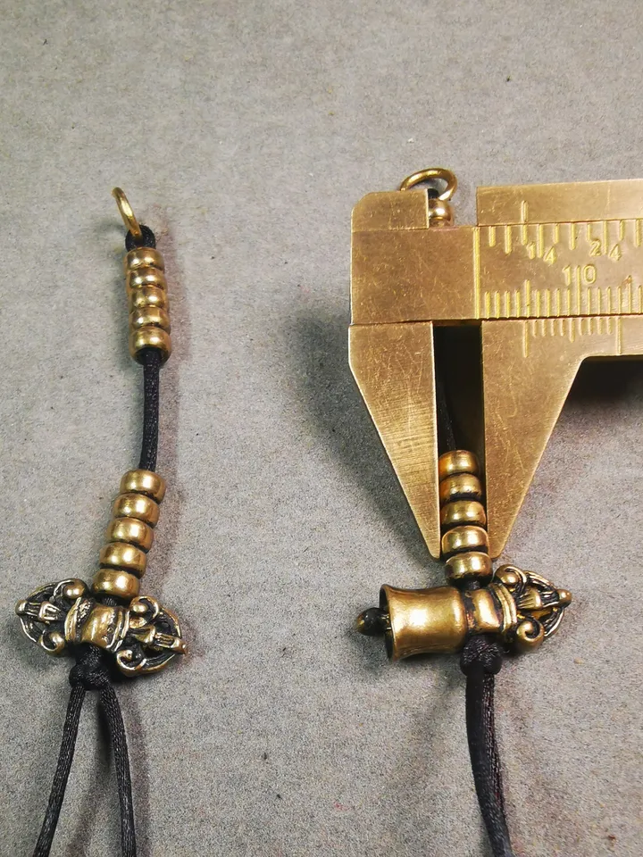 Gandhanra Handmade Tibetan Buddhist Mala Counters,Prayer Bead Counters,with Dorje and Vajra Pendant,Made of Brass