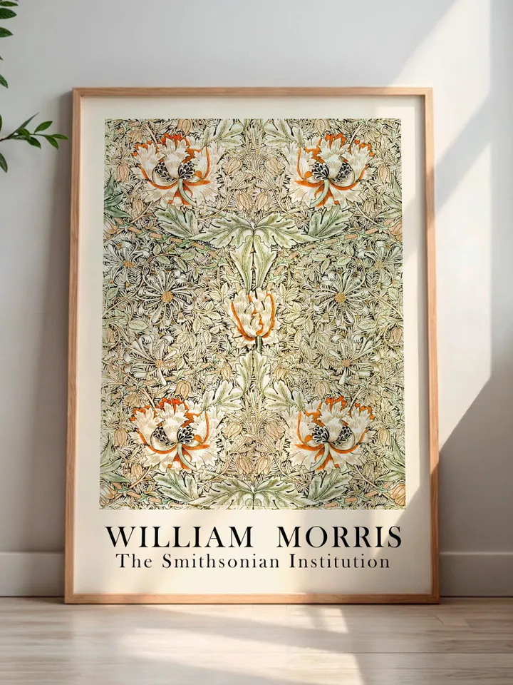 William Morris Wall Art, Vintage Botanical Print, Floral Poster Arts Decor, Digital Download, William Morris Print Digital Download 009