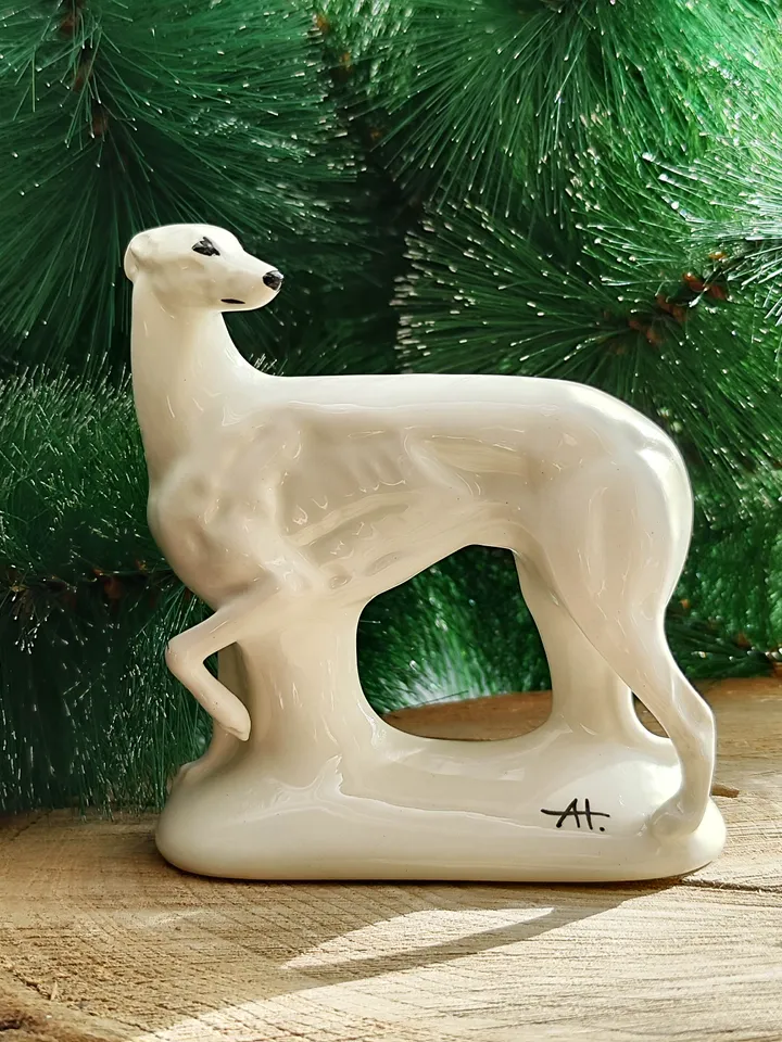 Figurine greyhound dog