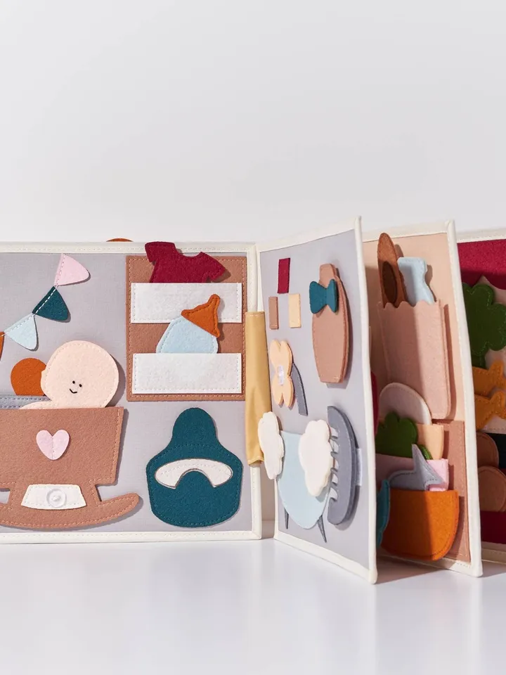 quiet book dollhouse for baby girl
