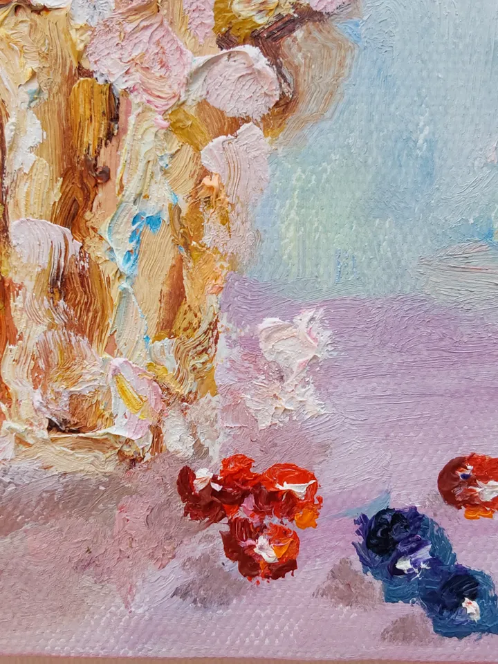 Oil painting on canvas 20x20cm (8x8inch) "Cupcake"