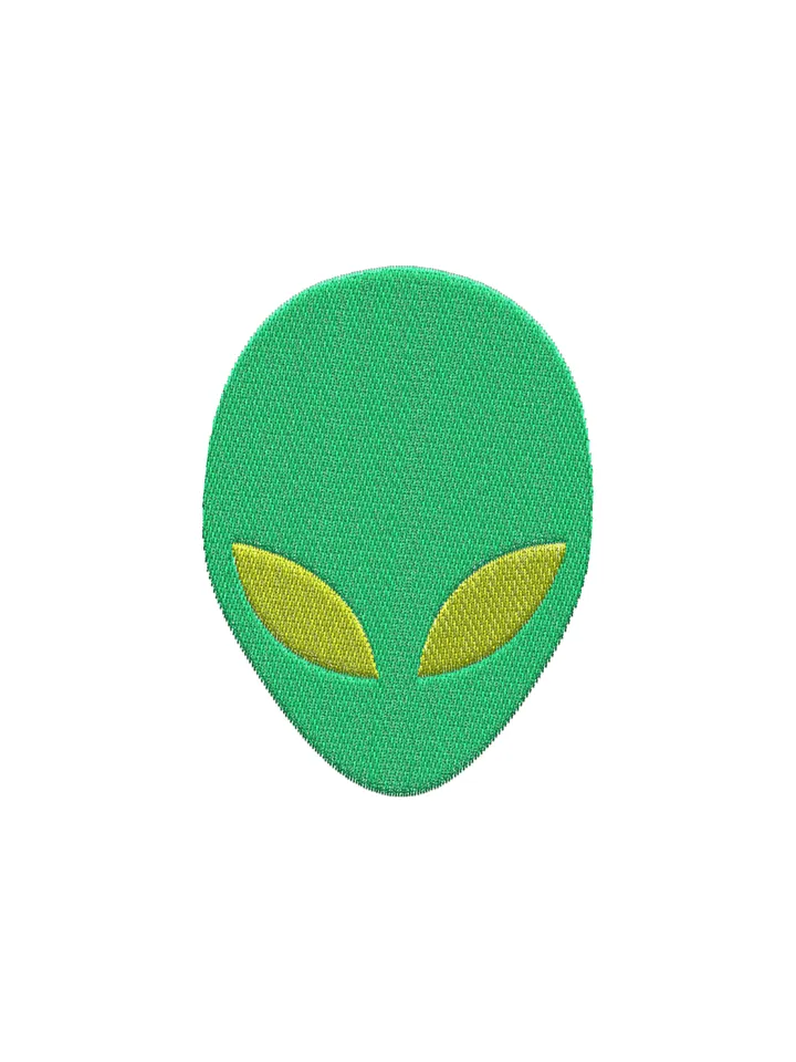 Alien face embroidery design,Alien machine embroidery design,Fun embroidery design,INSTANT DOWNLOAD-1402