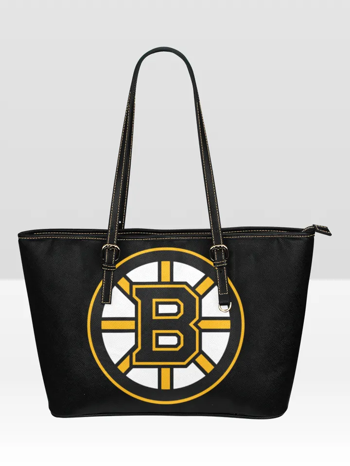 Boston Bruins Leather Tote Bag
