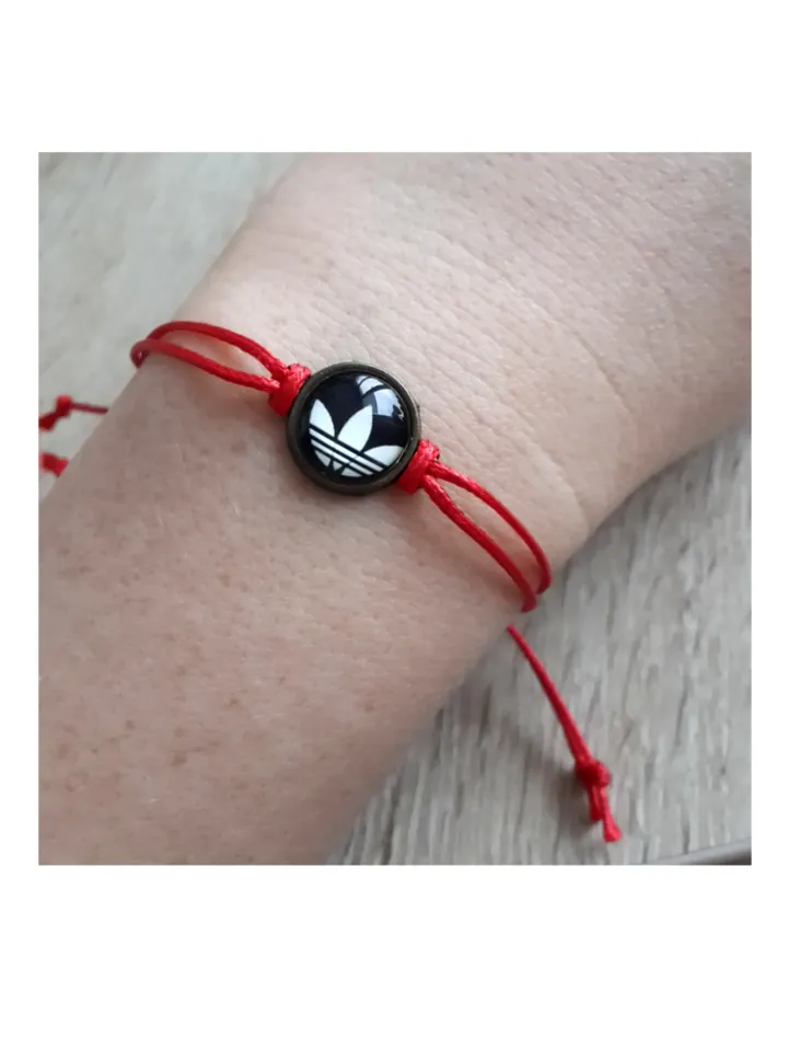 Adidas bracelet, Adidas logo accessories, sport cord bracelet
