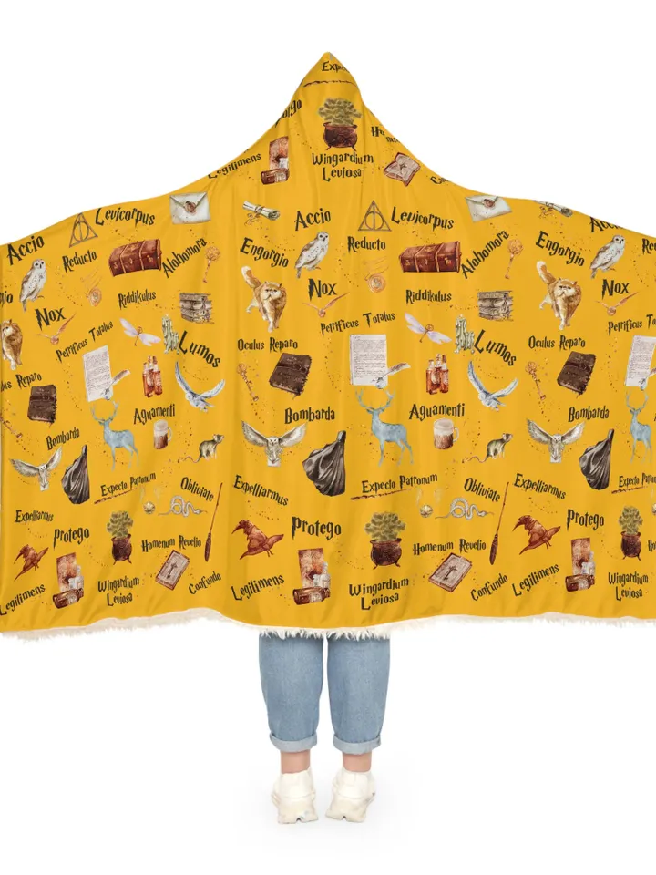 Wizarding World Snuggle Blanket ; Magic School Snuggle Blanket Owl Key Magic World Custom Wizard Snuggle Blanket Gift Baby Magic WBB12